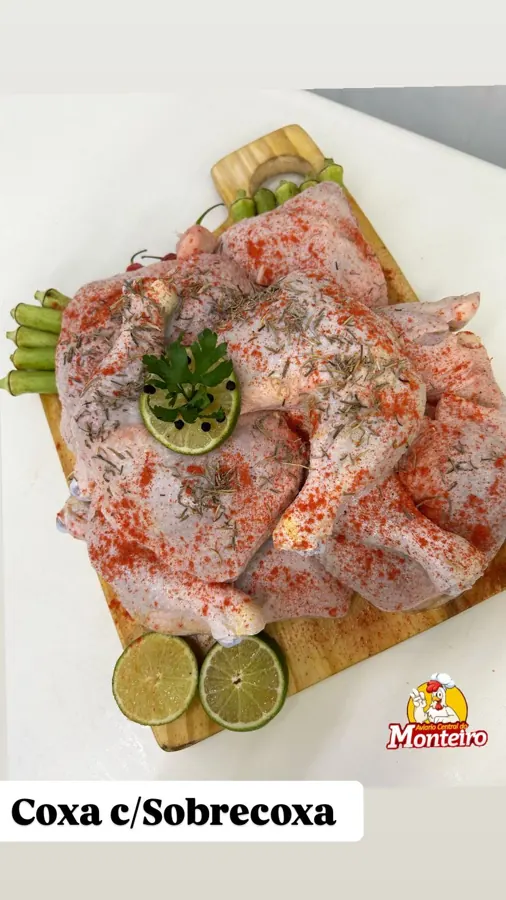 Coxa com sobrecoxa temperadas